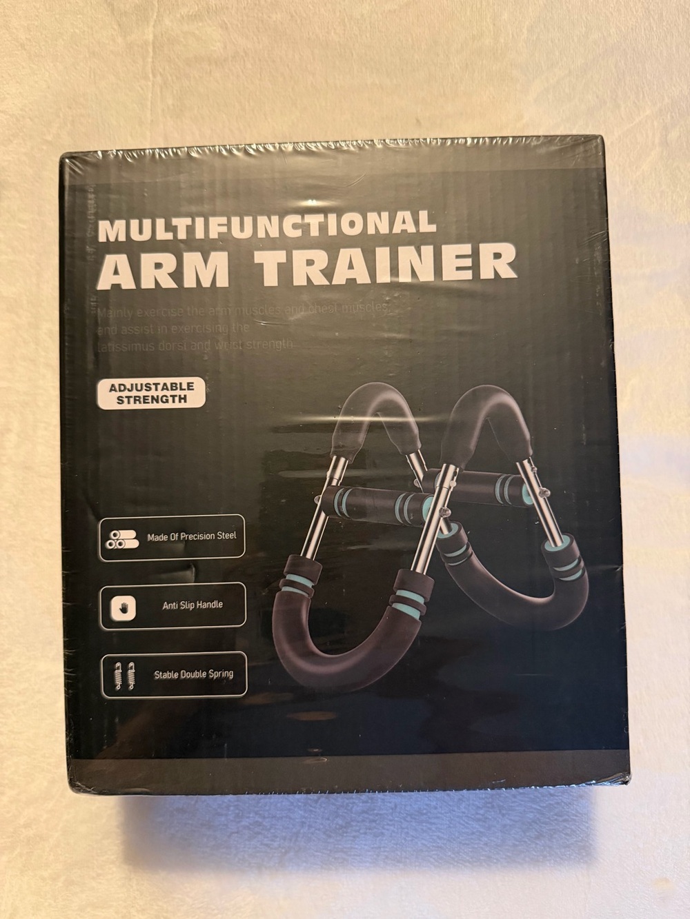 Multifunctional Arm Trainer Adjustable Strength Black NWT